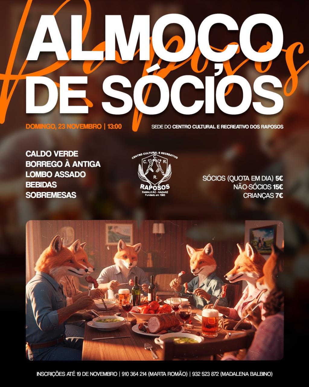 Almoço de Sócios - CCRRaposos